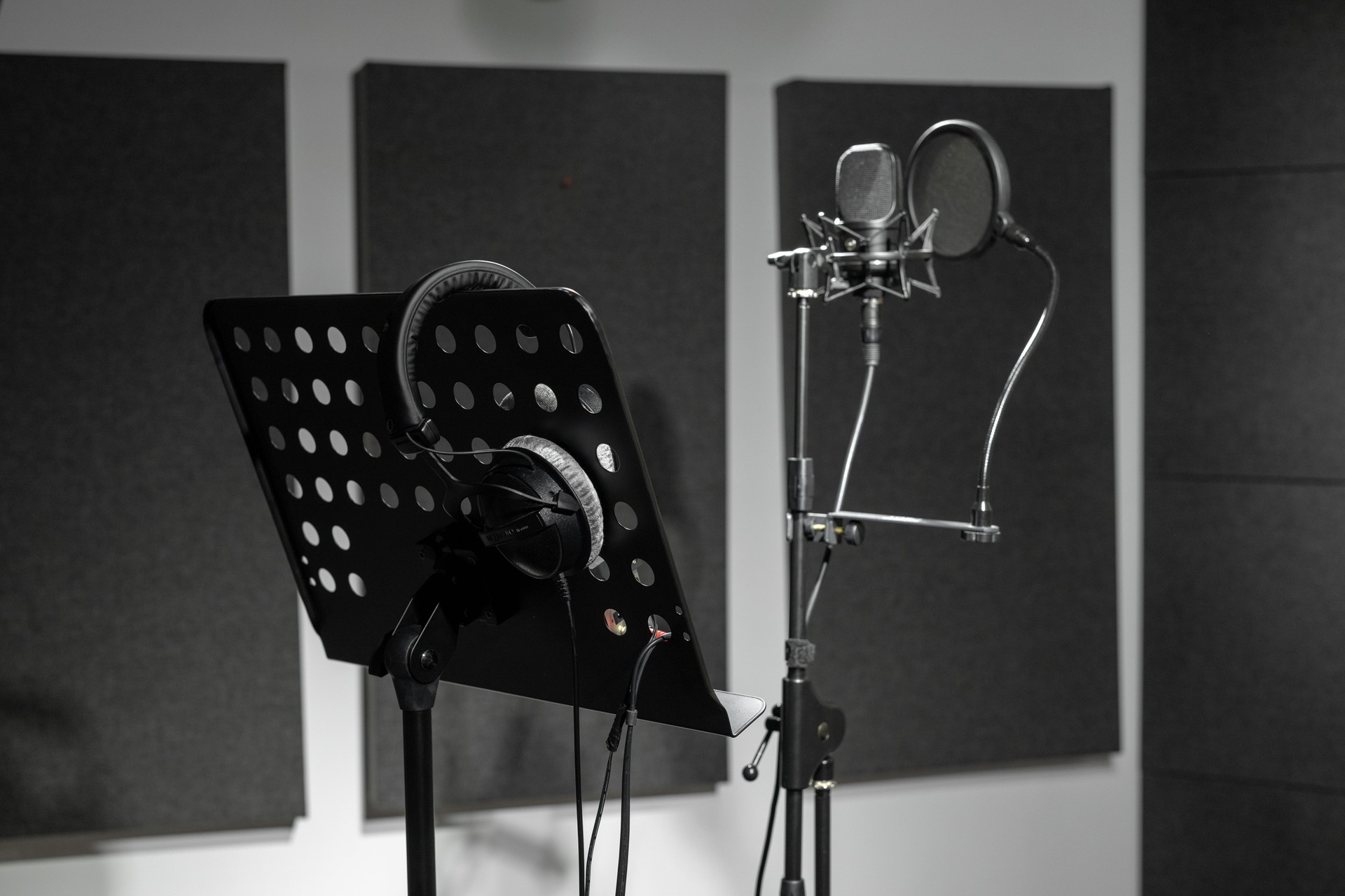 Studio microphone, sound recording equipment